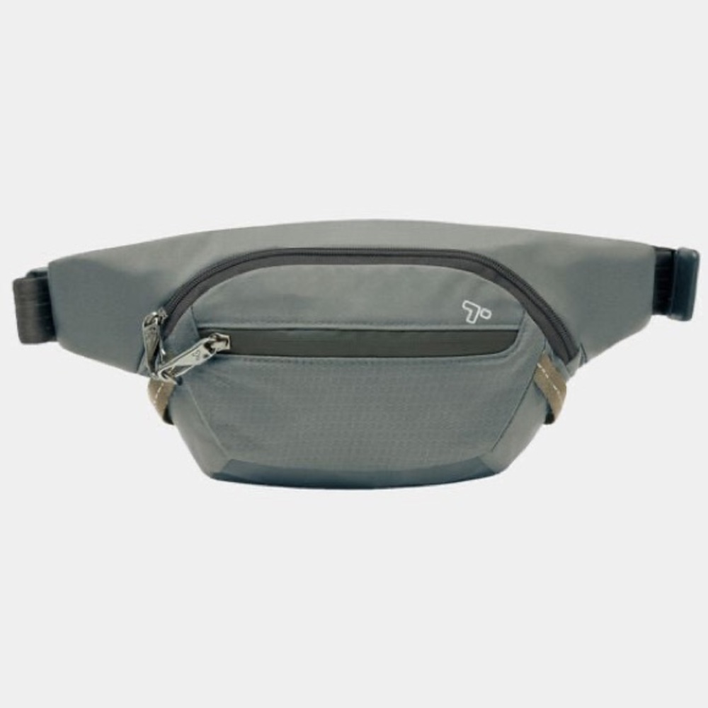 Travelon Anti-Theft Waist Pack Charcoal RFID Travel Belt Bag / Waist Pack NWOT
